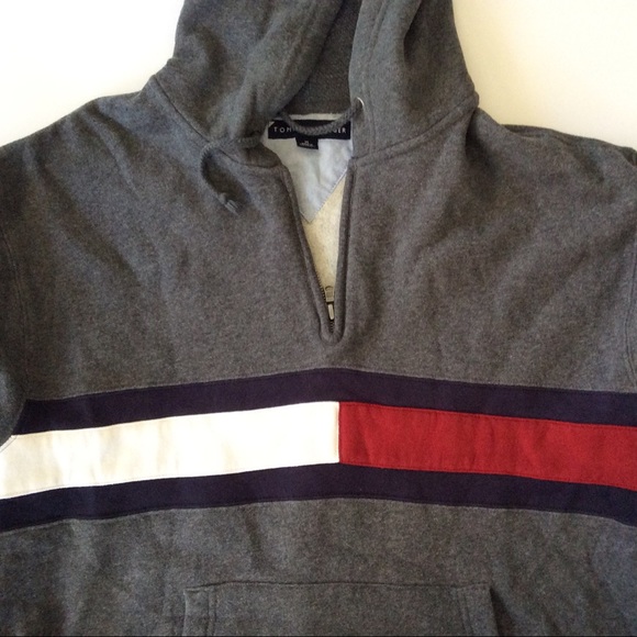 TOMMY HILFIGER CLASSIC STRIPE HOODIE UNISEX - Picture 3 of 11